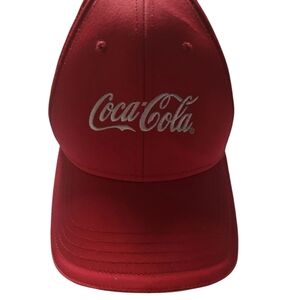 Coca-Cola Red Hat Cap Adjustable One Size Fits Most Barley Used Great Condition
